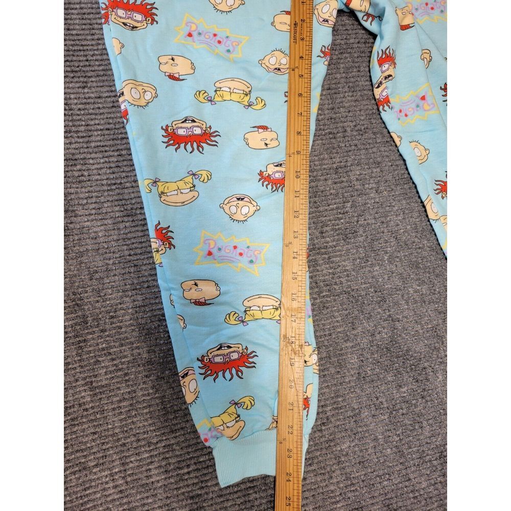 Nickelodeon‎ Rugrats Pajama Pants Aqua Spa Blue Joggers Sleepwear Small NWT - Picture 3 of 8